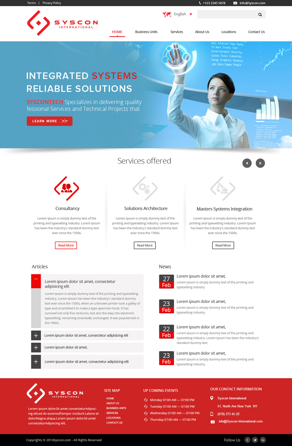 Web Design par OM pour Syscontek Consulting, LLC | Design #4083895