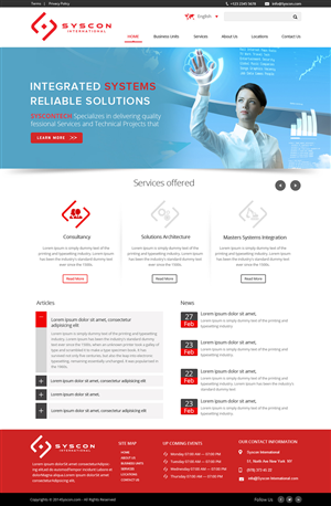Web Design by OM for Syscontek Consulting, LLC | Design: #4083895