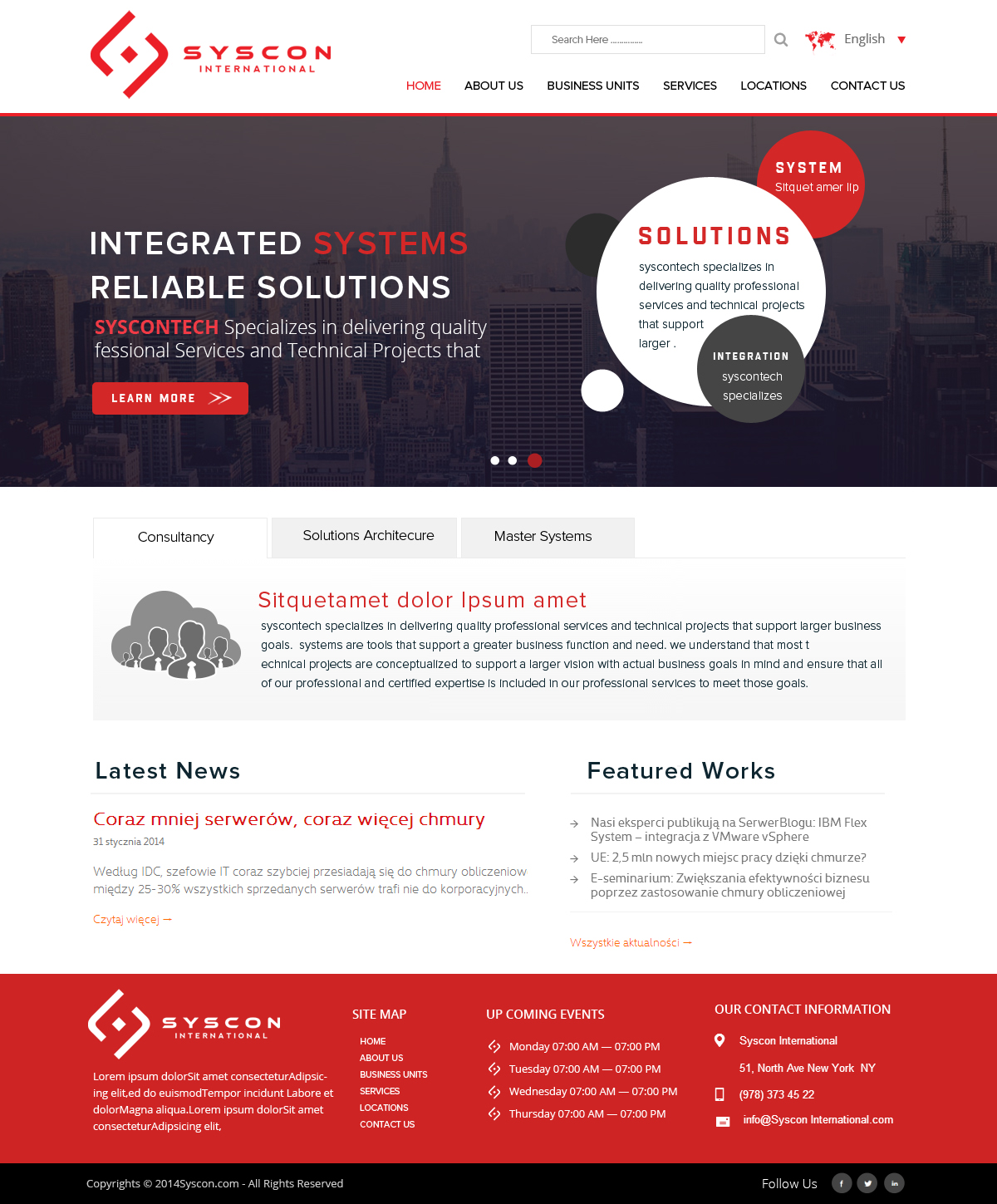 Web Design by OM for Syscontek Consulting, LLC | Design #4120819