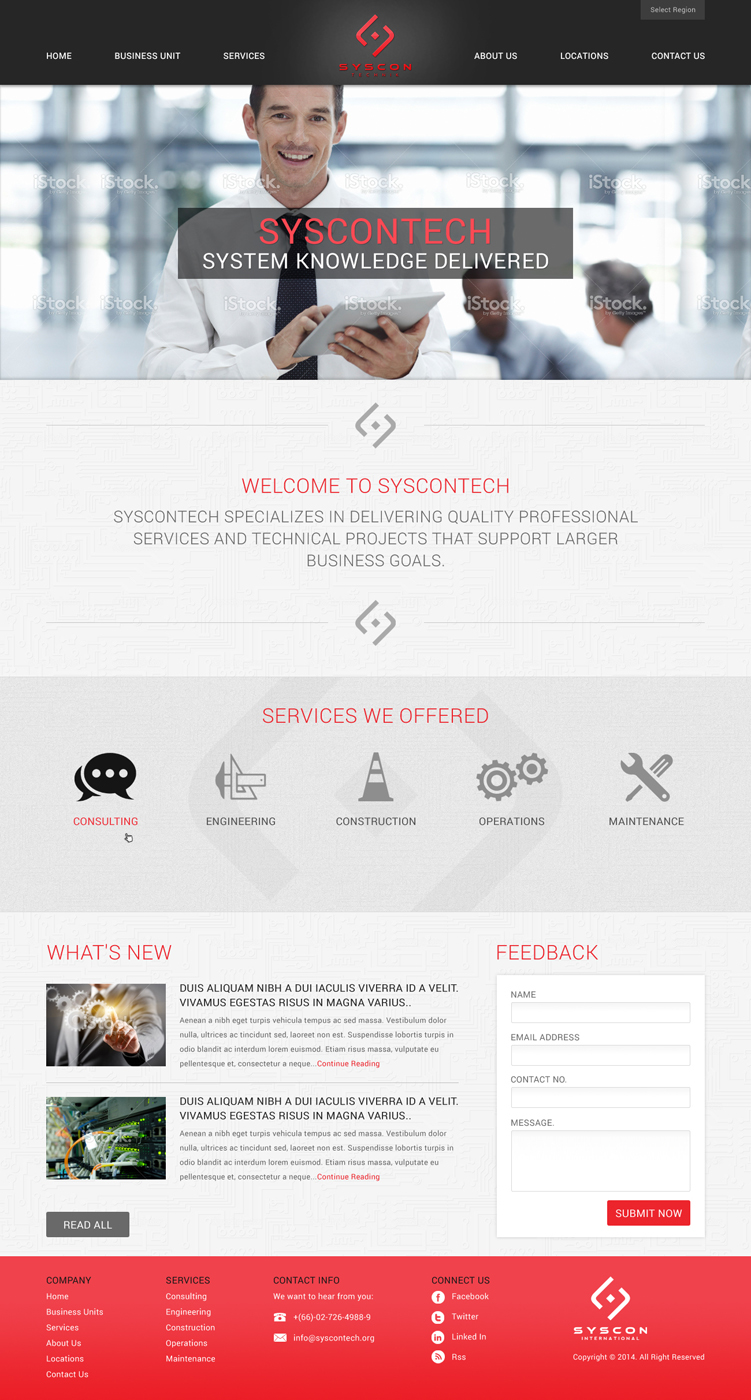 Web Design by Atom for Syscontek Consulting, LLC | Design #3841685