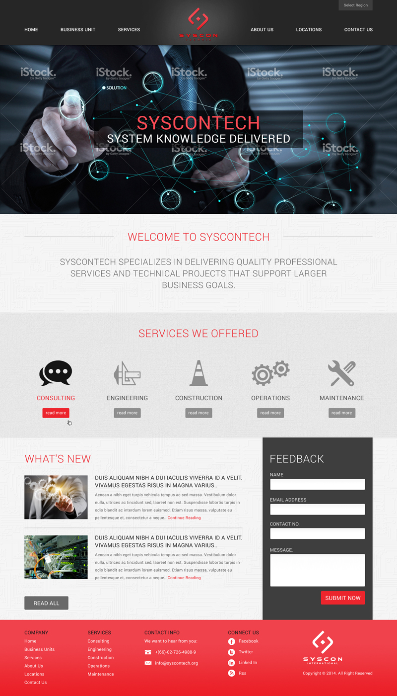 Web Design par Atom pour Syscontek Consulting, LLC | Design #3852630