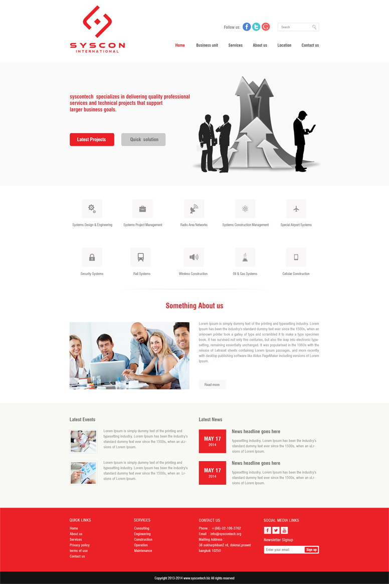 Web Design par Harpreet Singh pour Syscontek Consulting, LLC | Design #3747851