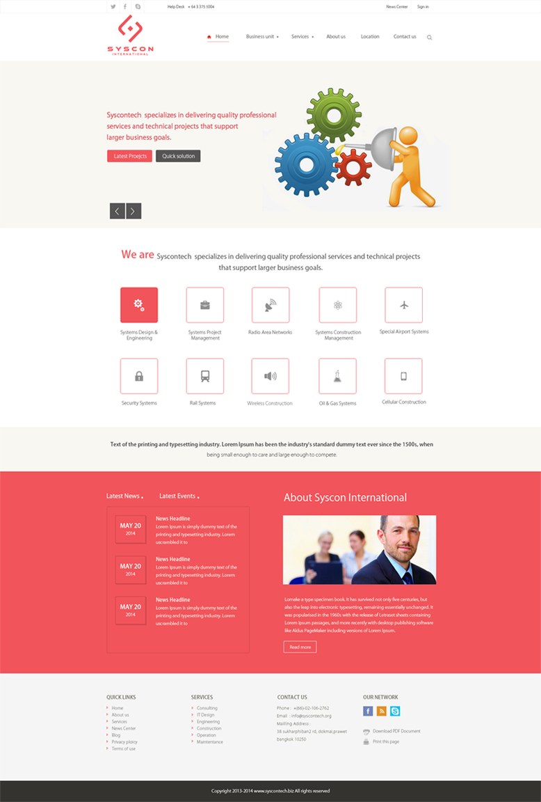 Web Design par Harpreet Singh pour Syscontek Consulting, LLC | Design #3762562