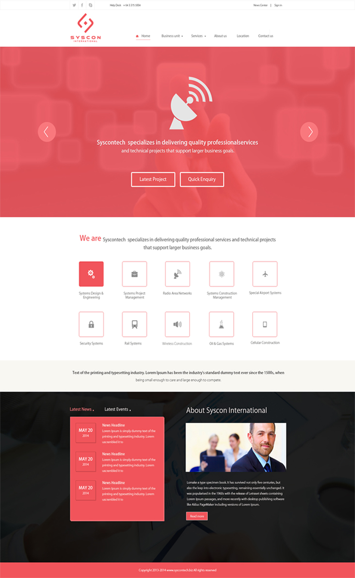 Web Design by Harpreet Singh for Syscontek Consulting, LLC | Design #3803607
