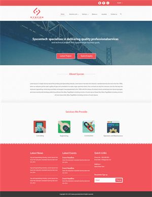 Web Design by Harpreet Singh for Syscontek Consulting, LLC | Design: #3826104