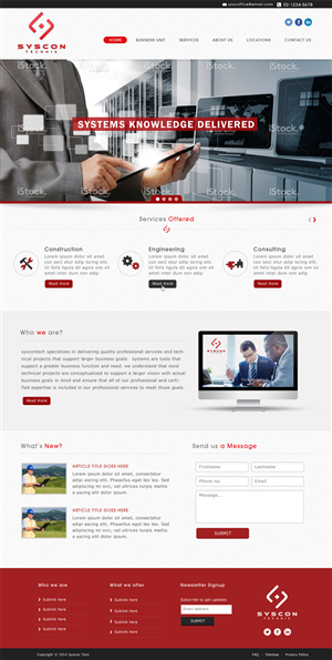 Web Design by JM for Syscontek Consulting, LLC | Design: #3847037