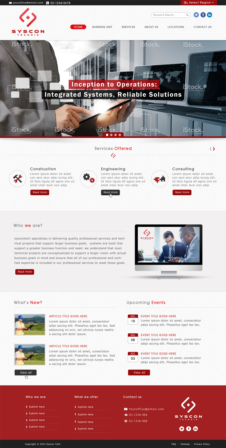Web Design par JM pour Syscontek Consulting, LLC | Design #4081971
