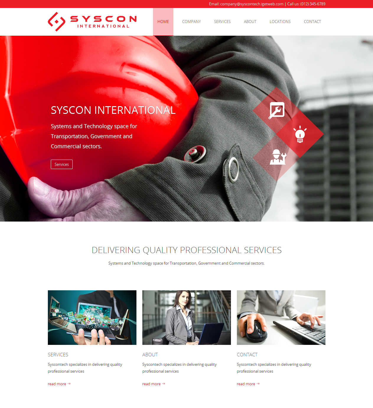 Web Design par Elegant Designs pour Syscontek Consulting, LLC | Design #3755574