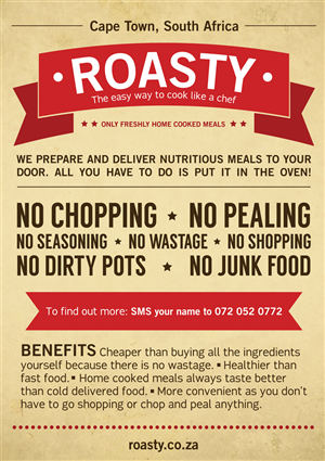 Prepared ready to cook meal delivery service needs a flyer design | Design de Flyer par Kburks