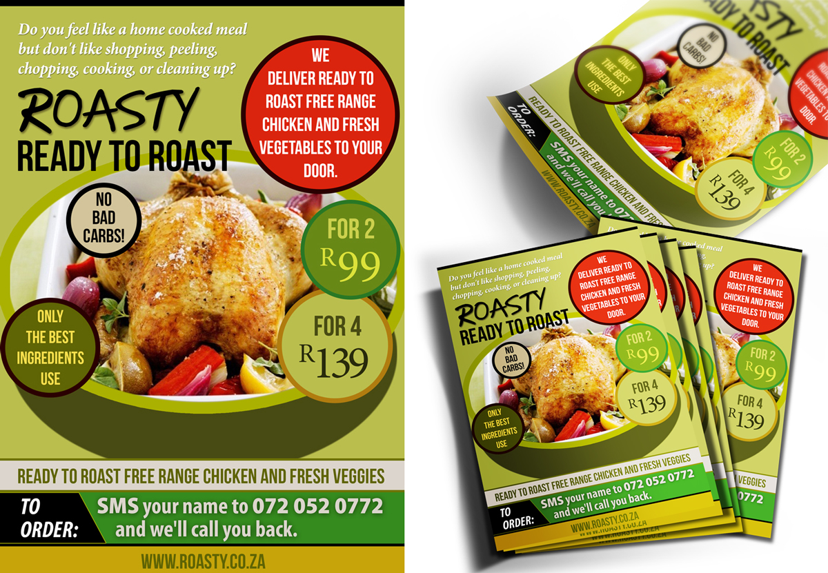 food delivery flyer samples