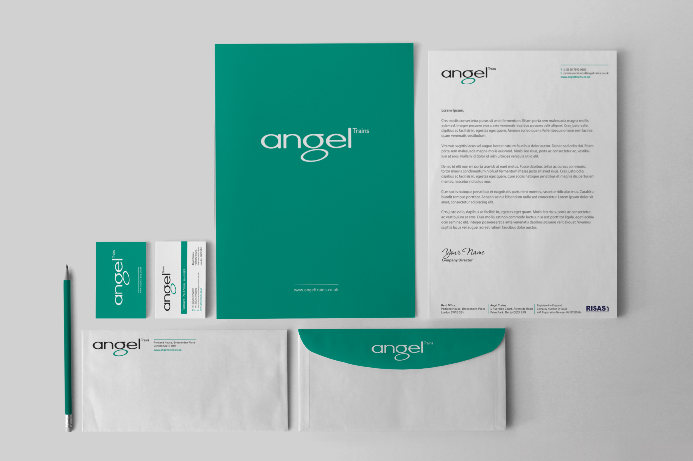 Schreibwaren-Design von HYPdesign für Angel Trains Limited | Design #3742976