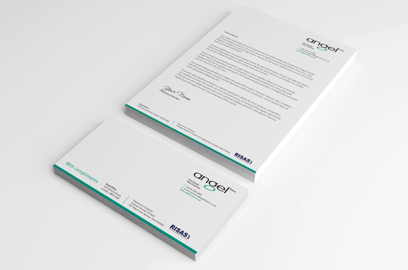 Stationery Design by HYPdesign for Angel Trains Limited | Design #3879225