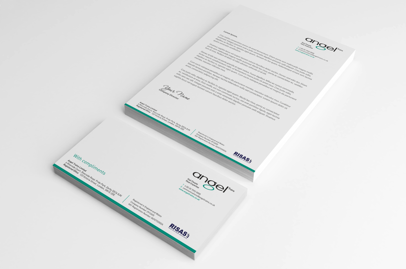 Stationery Design by HYPdesign for Angel Trains Limited | Design #4010732