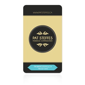 Business Card for Marriage Commissioner | Business Card Design by E.G
