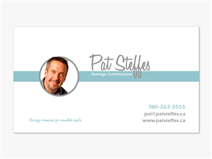 Business Card for Marriage Commissioner | Visitenkarten-Design von REDcrackers.com