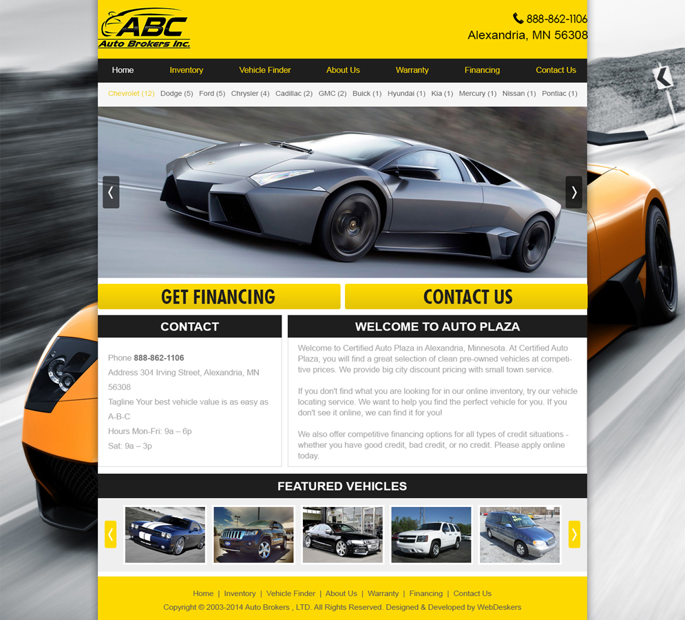 Web Design by TheCodeWire for AutoRevo | Design #3765455