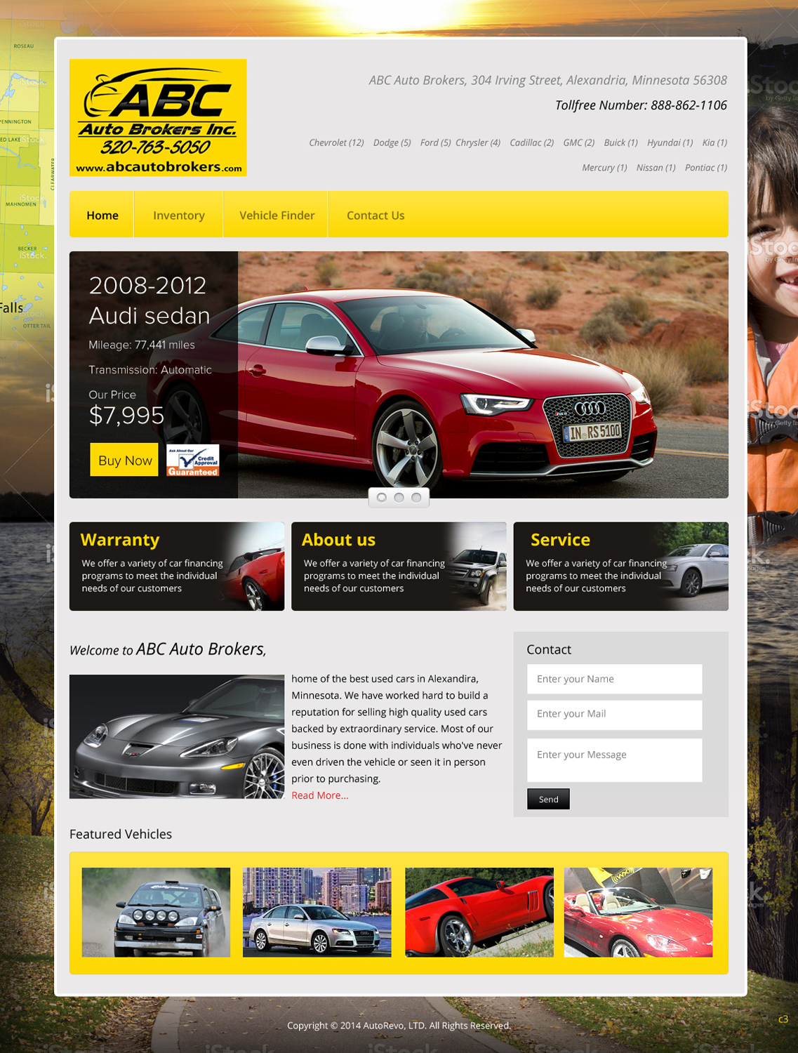 Web Design by pb for AutoRevo | Design #3766468