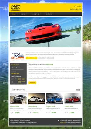 Web Design by pb for AutoRevo | Design: #3766809
