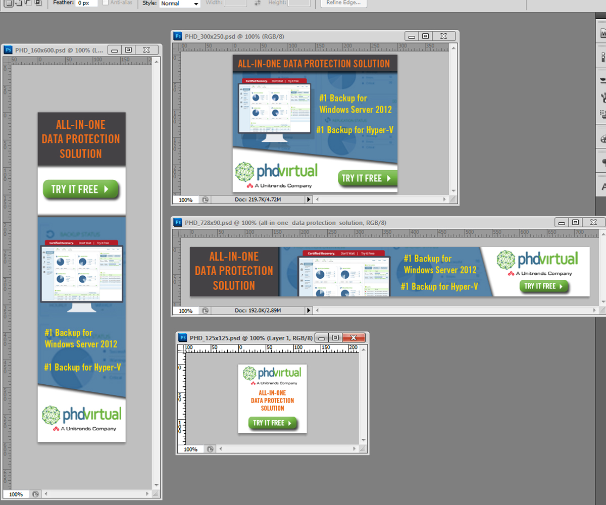Banner Ad Design by Alfashow for Unitrends | Design #3737407