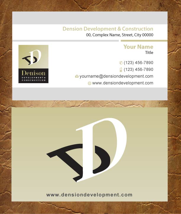 Business Card Design by Joy16589 for Dension Ventures | Design #3738150