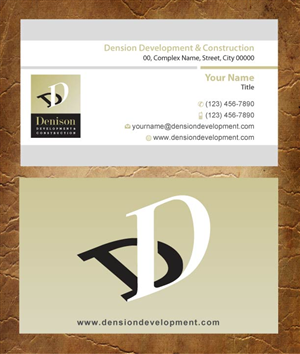 Business Card Design by Joy16589 for Dension Ventures | Design: #3738150