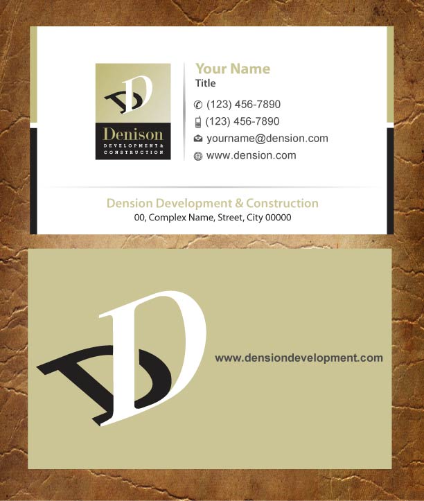 Business Card Design by Joy16589 for Dension Ventures | Design #3738156