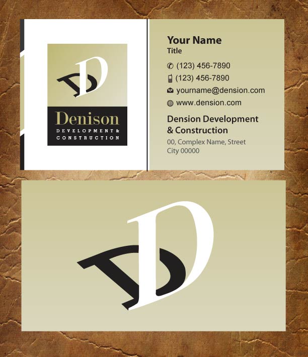 Business Card Design by Joy16589 for Dension Ventures | Design #3738161