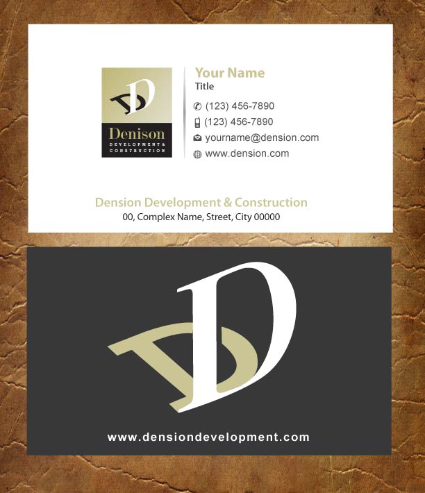 Business Card Design by Joy16589 for Dension Ventures | Design #3738199