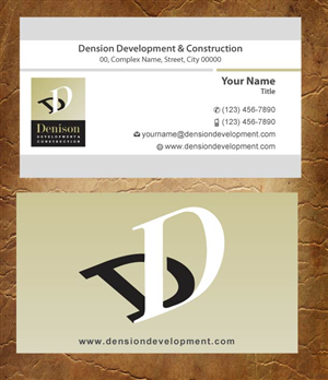 Business Card Design by Joy16589 for Dension Ventures | Design: #3738207