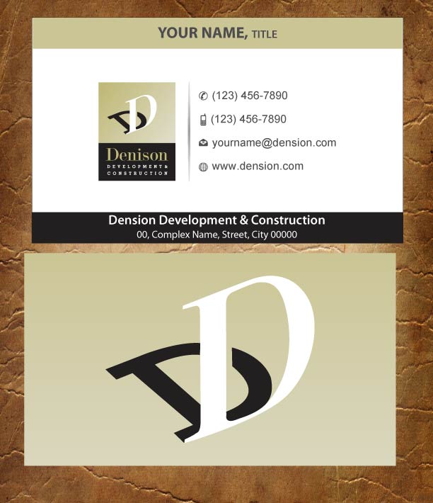 Business Card Design by Joy16589 for Dension Ventures | Design #3738209