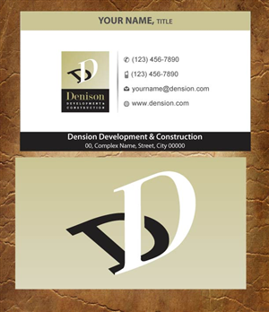 Business Card Design by Joy16589 for Dension Ventures | Design: #3738209