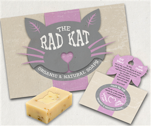 Packaging Design by HotGeckoMedia for The Rad Kat Organic & Natural Soaps | Design #3768548