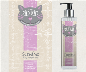 Label Design by HotGeckoMedia for The Rad Kat Organic & Natural Soaps | Design: #3789498