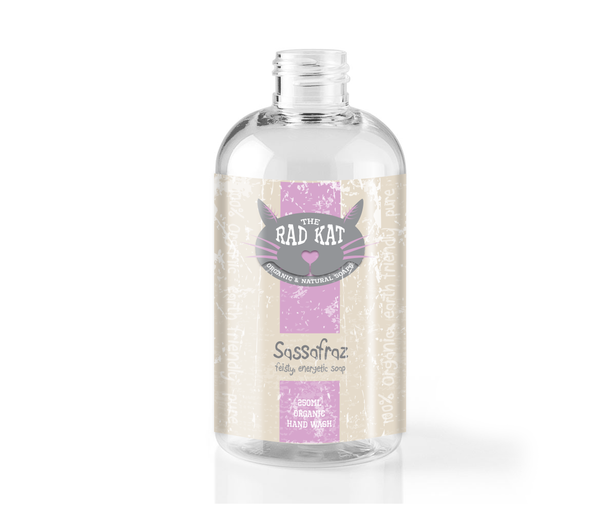 Label Design by HotGeckoMedia for The Rad Kat Organic & Natural Soaps | Design #3794998