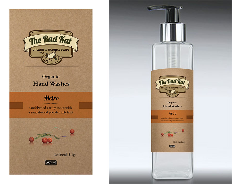 Label Design by Juni for The Rad Kat Organic & Natural Soaps | Design #3799694