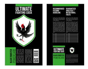 Flat pouch design for Fighting cock feed supplement | Packaging Design by papaukke