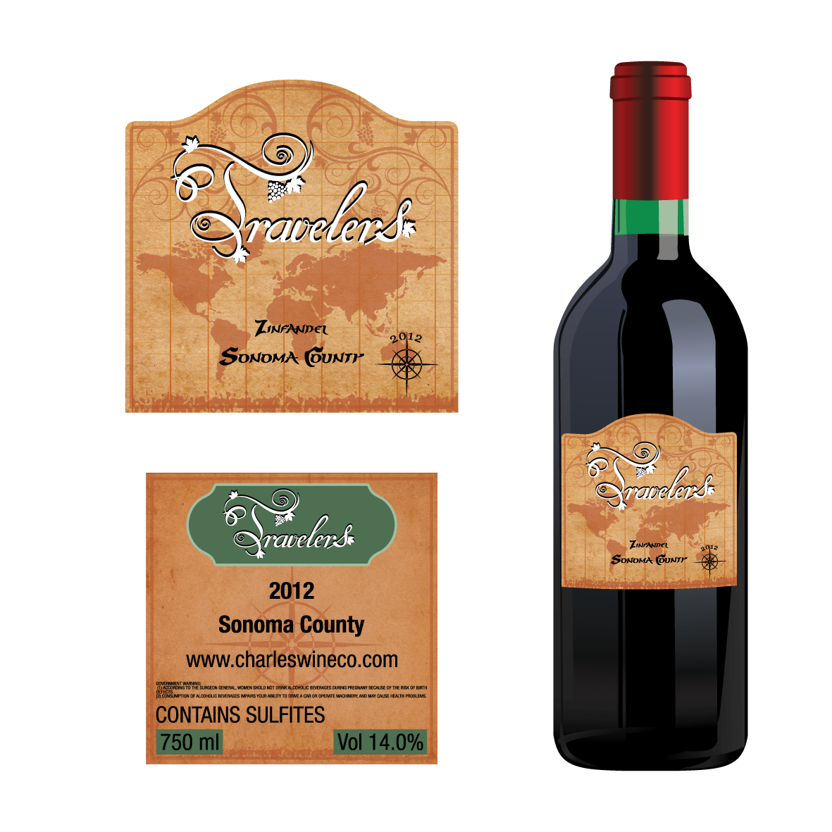 Graphic Design by cathuong for Charles Wine Company | Design #3758442