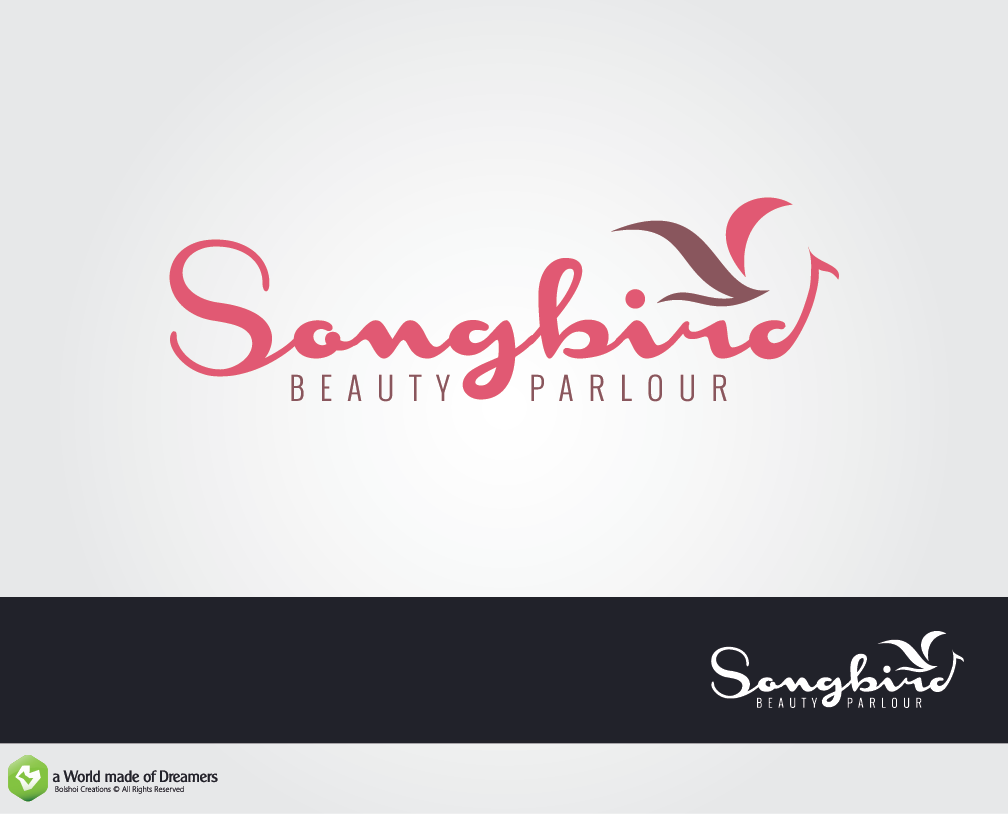 Logo Design by Bolshoi Creations for Songbird Beauty Parlour | Design #3972172