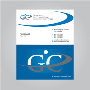 Design de Carte de Visite par MTu pour Grainger International Consulting Pty Ltd | Design : #3757452