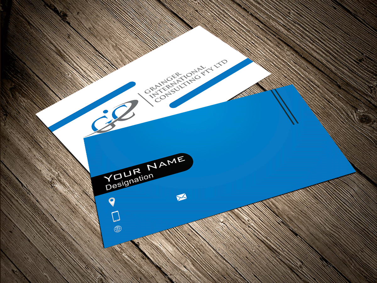 Business Card Design by Riz' for Grainger International Consulting Pty Ltd | Design #3739574
