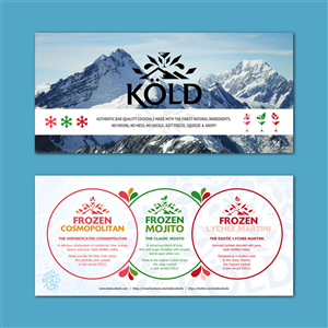 Diseño de Flyer por Margara para KÖLD Cocktails | Diseño: #3744595
