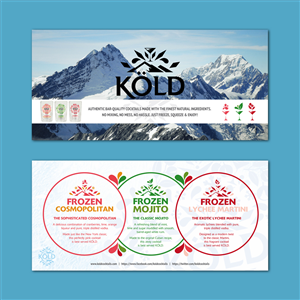 Diseño de Flyer por Margara para KÖLD Cocktails | Diseño: #3781413