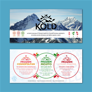Diseño de Flyer por Margara para KÖLD Cocktails | Diseño: #3781790