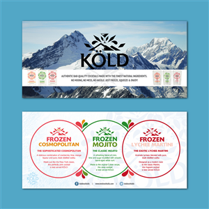 Diseño de Flyer por Margara para KÖLD Cocktails | Diseño #3805571