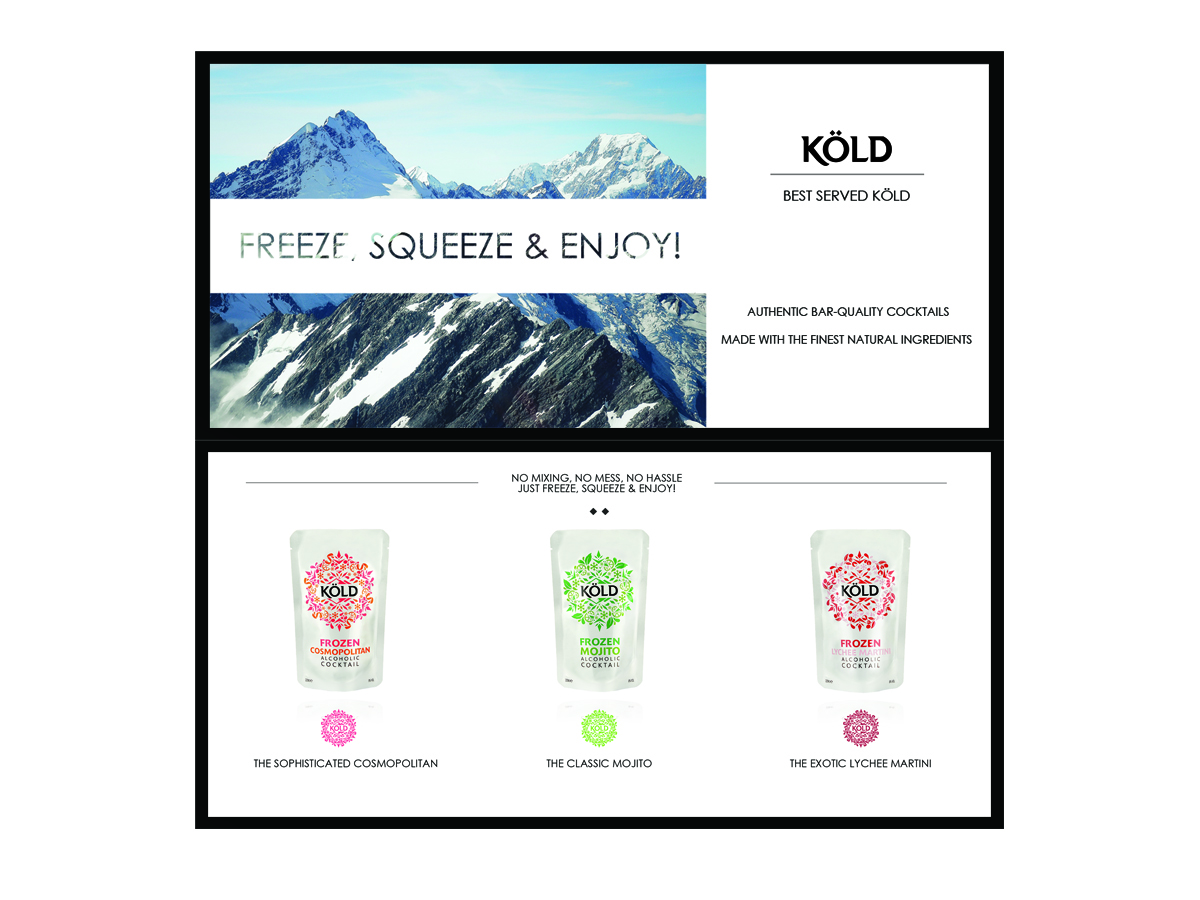 Diseño de Flyer por Ewe para KÖLD Cocktails | Diseño #3753727
