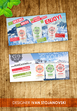 Diseño de Flyer por ivan_mangicka para KÖLD Cocktails | Diseño: #3761066