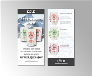 Diseño de Flyer por mcoco para KÖLD Cocktails | Diseño: #3764662