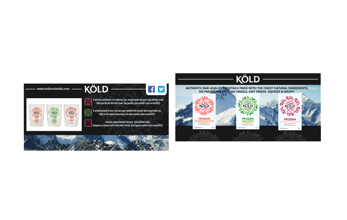 Flyer Design by mafryese for KÖLD Cocktails | Design #3742386