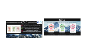 Diseño de Flyer por mafryese para KÖLD Cocktails | Diseño: #3742386