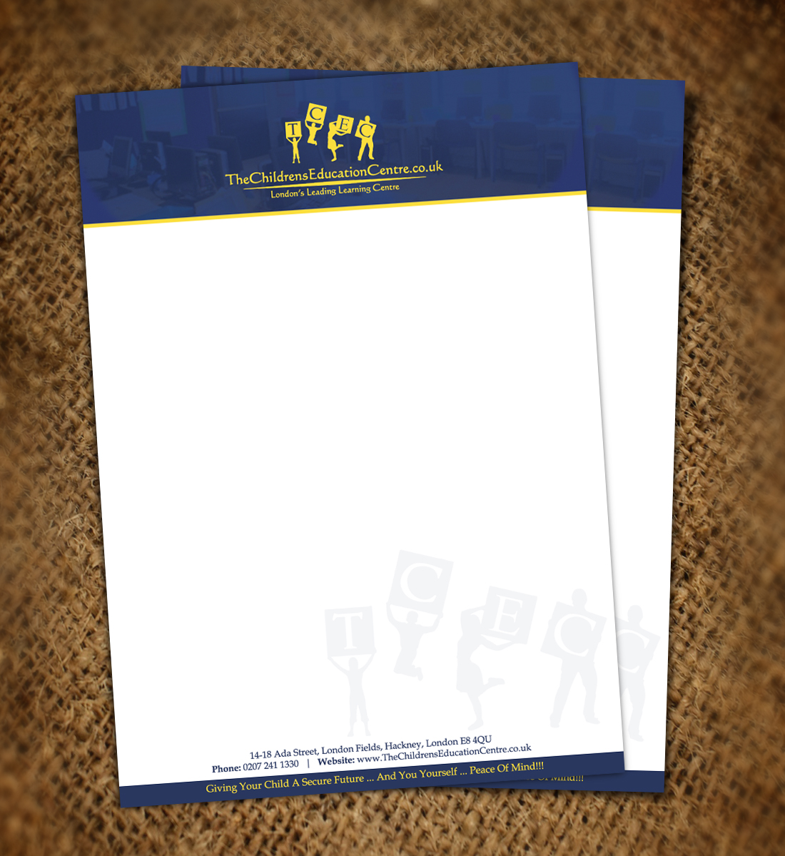 Briefkopf-Design von Nelsur für TheChildrensEducationCentre.co.uk | Design #3892216